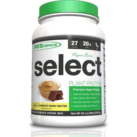 PEScience Select Vegan Protein (27 servings) Vegan Protein NEW Amazing Chocolate Peanut Butter PEScience