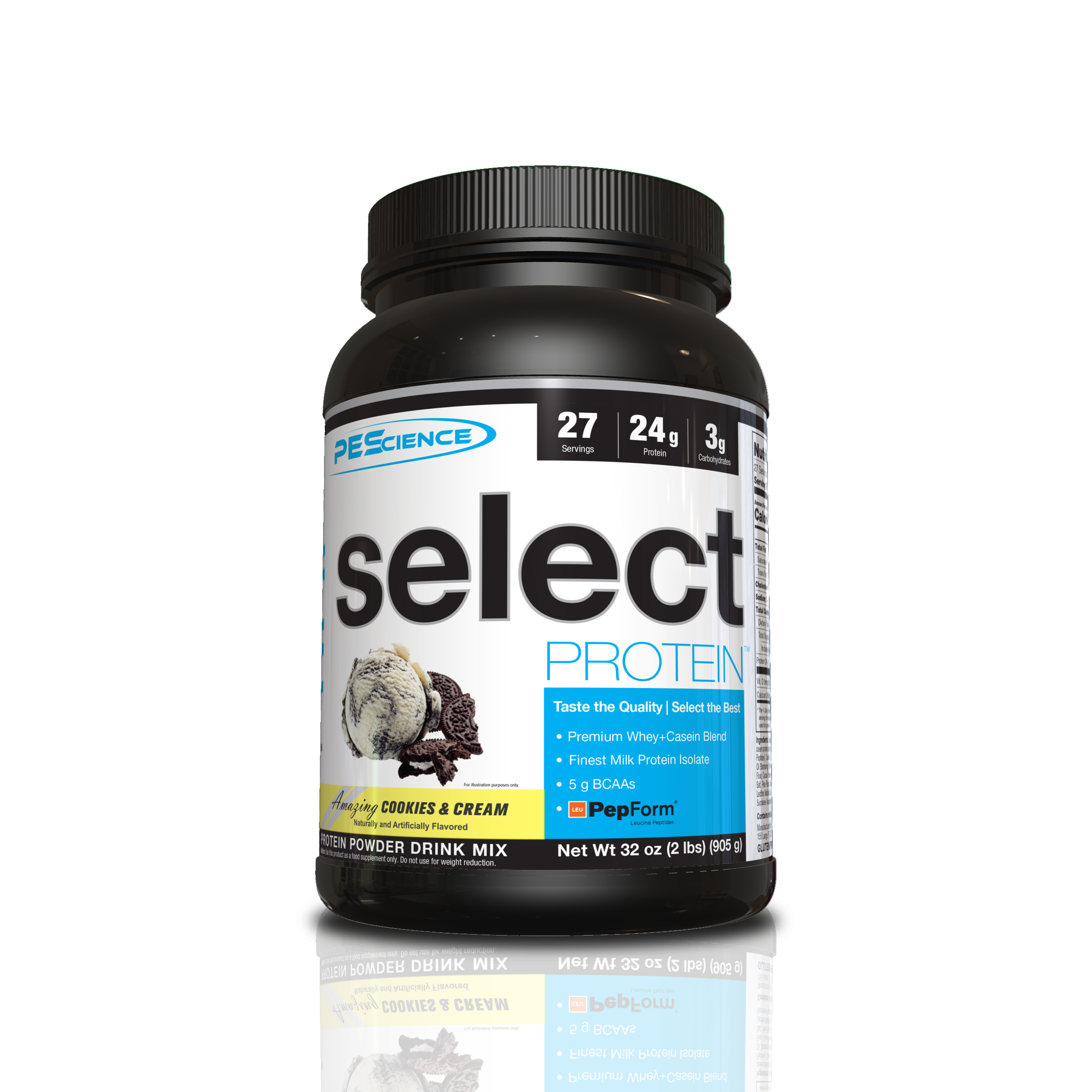 PEScience Select Protein (27 servings) pescience-select-protein-30-servings Whey Protein Blend Cookies & Cream PEScience