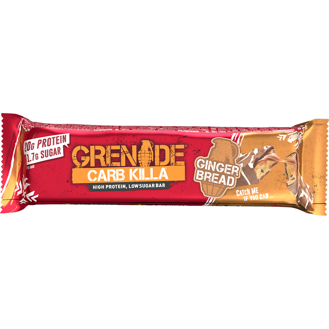 Grenade Carb Killa Keto Protein Bars (1 bar) Protein Snacks Gingerbread *LIMITED EDITION* Grenade