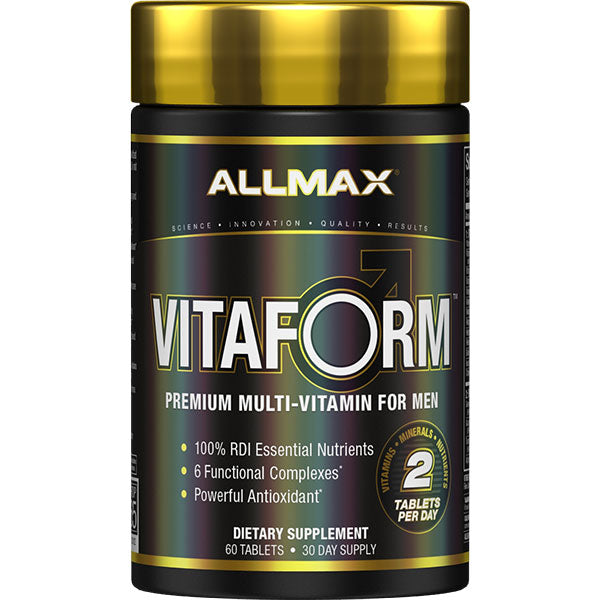 Allmax Vitaform COMPLETE 2 PER DAY MEN’S MULTI-VITAMIN 60 tabs Allmax Nutrition Top Nutrition Canada