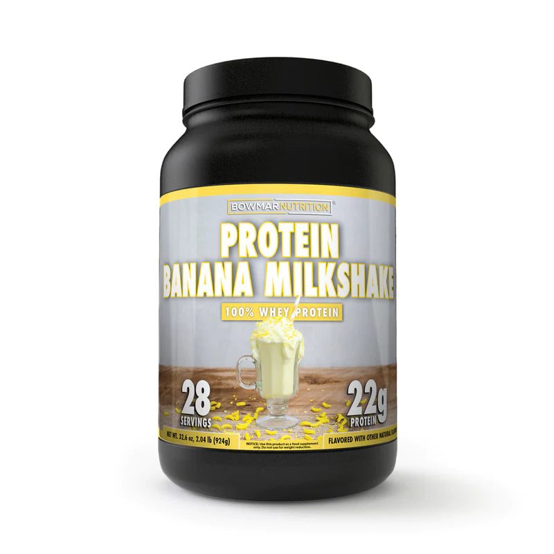 Bowmar Nutrition Whey Protein Powder (2 lbs) Whey Protein Banana Milkshake Bowmar Nutrition
