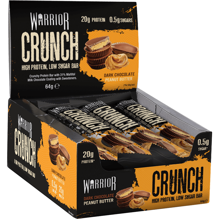 Warrior Crunch Low-Carb Protein Bars (Box of 12) - Top Nutrition and Fitness 