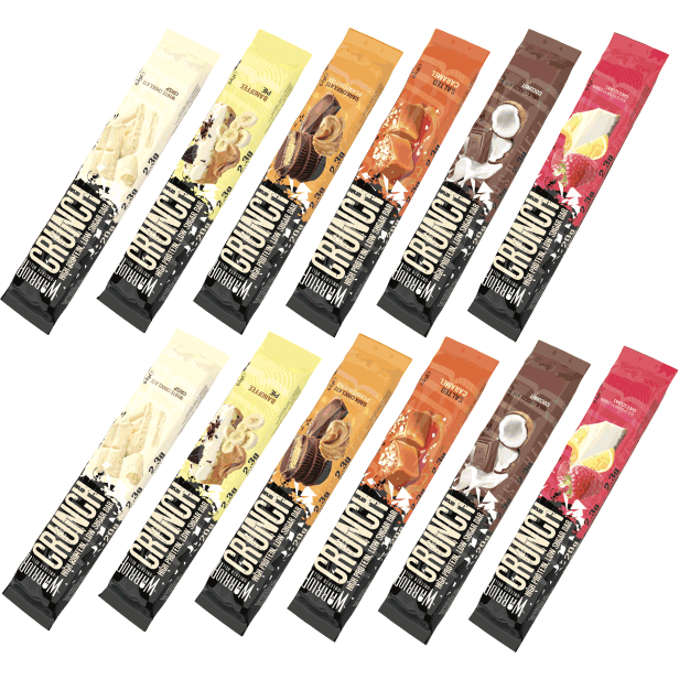 Warrior Crunch Low-Carb Protein Bars (Box of 12) - Top Nutrition and Fitness 