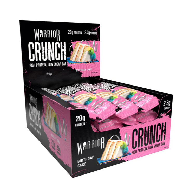 Warrior Crunch Low-Carb Protein Bars (Box of 12) - Top Nutrition and Fitness 