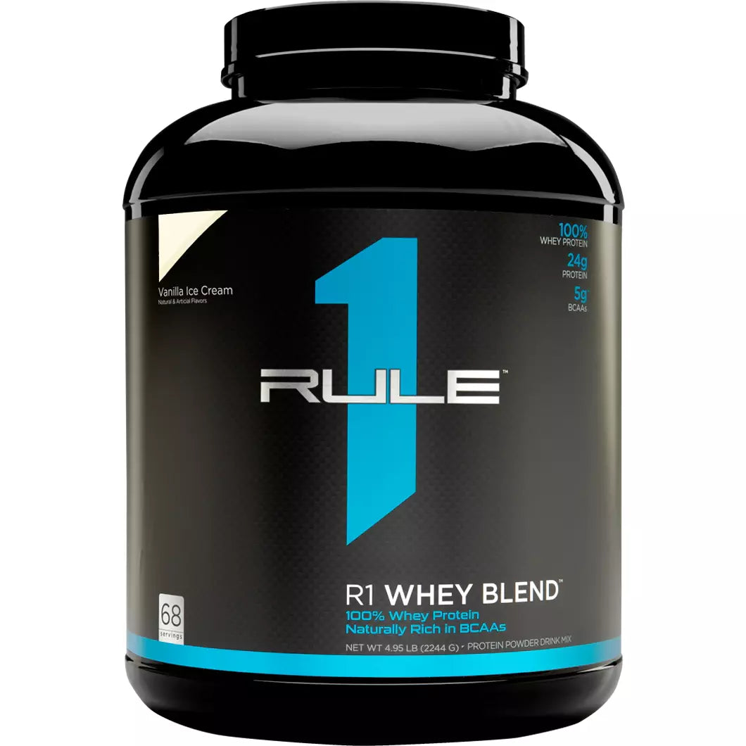 Rule1 Whey Protein Blend (5 lbs) Whey Protein Chocolate Fudge,Vanilla Ice Cream,Cookies & Cream,Chocolate Peanut Butter Top Nutrition and Fitness rule1-whey-protein-blend-5-lbs