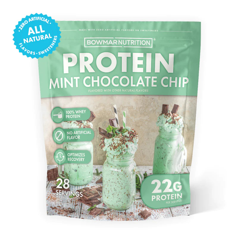 Bowmar Nutrition Whey Protein Powder (2 lbs) Whey Protein Mint Chocolate Chip Bowmar Nutrition