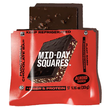 Mid-Day Squares NEW FORMAT (1 square) Protein Snacks Almond Crunch Mid-Day Squares