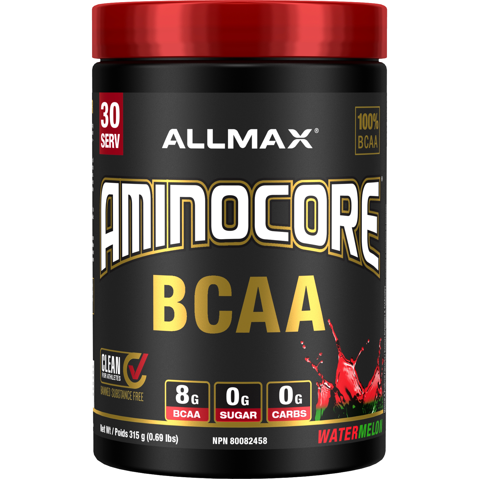 NEW Allmax Aminocore (30 servings) BCAAs and Amino Acids Watermelon Allmax Nutrition