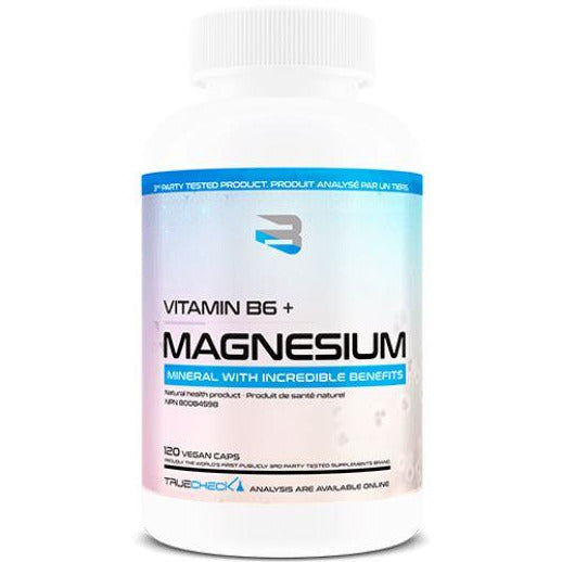 Believe Vitamin B6+ Magnesium 120 vegan caps Believe Supplements Top Nutrition Canada