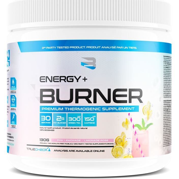 Believe Supplements Energy + Burner - Premium Thermogenic Supplement (30 servings) Fat Burners Pink Lemonade Believe Supplements