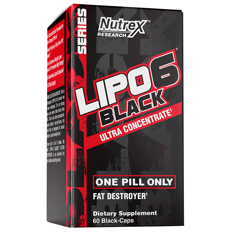 Nutrex Lipo-6 Black Ultra Concentrate Fat Burner (BONUS 72 Caps) BEST BEFORE 03/2022 Fat Burners Nutrex