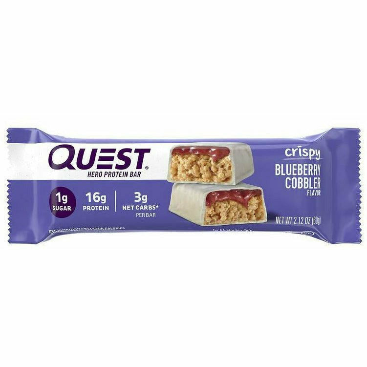 Quest Nutrition Hero Protein Bar (1 bar) Protein Snacks Blueberry Cobbler Quest Nutrition