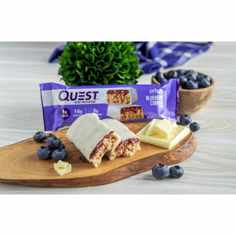 Quest Nutrition Hero Protein Bar (1 bar) Protein Snacks Chocolate Coconut,Chocolate Caramel Pecan,Blueberry Cobbler,Chocolate Peanut Butter,Cookies & Cream Quest Nutrition