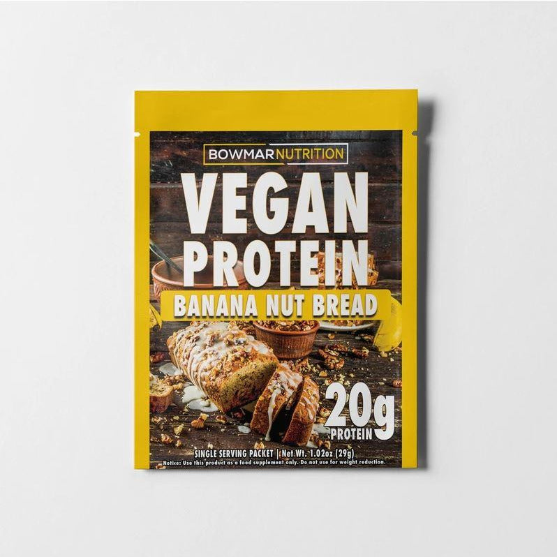 Bowmar VEGAN Protein Powder Sample (1 serving) Protein Snacks Banana Nut Bread BEST BY OCT/2022 bowmar bowmar-vegan-protein-single-serving