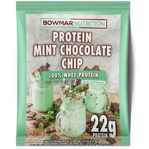 Bowmar Whey Protein Powder Sample (1 serving) bowmar-protein-powder-sachet-1-packet Protein Snacks Mint Chocolate Chip bowmar