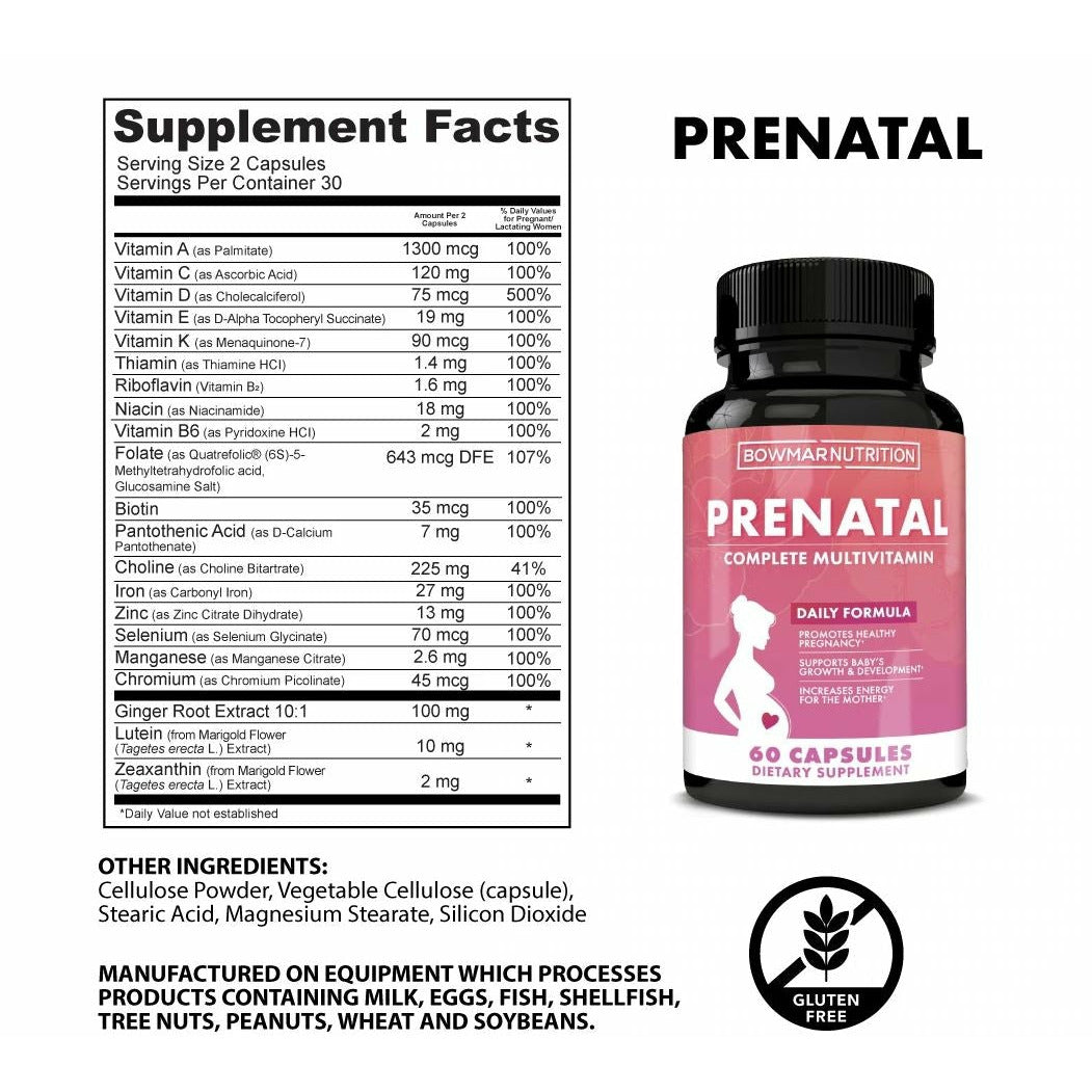 Bowmar Prenatal Multi Vitamin (60 capsules) Bowmar Nutrition bowmar-prenatal-multi-vitamin-60-capsules