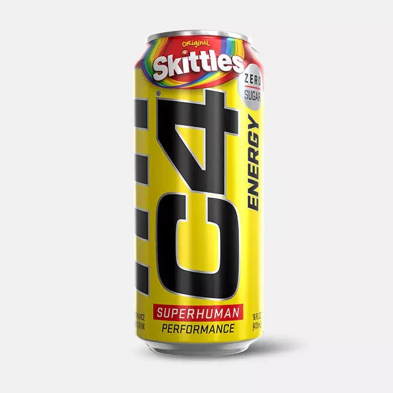 C4 Original Carbonated Pre-Workout  (1 can) Protein Snacks SKITTLES (200 mg caffeine) Cellucor c4-original-carbonated-1-can