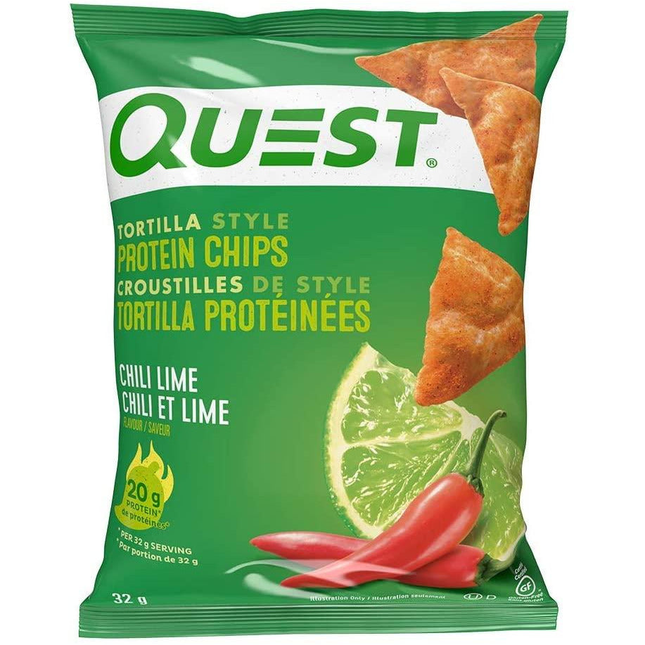 Quest Nutrition Protein Chips (1 bag) Protein Snacks Tortilla Style Chili Lime Quest Nutrition quest-nutrition-protein-chips-1-bag
