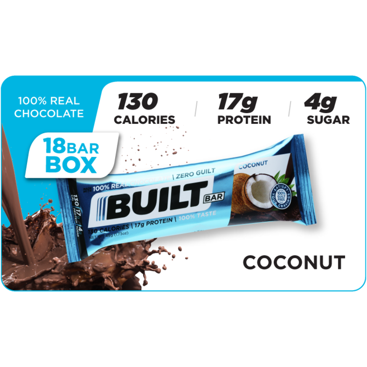 Built Protein Bar (1 BOX of 18) built-protein-bar-1-box-of-18 Protein Snacks Coconut Chocolate Cream Built Bar