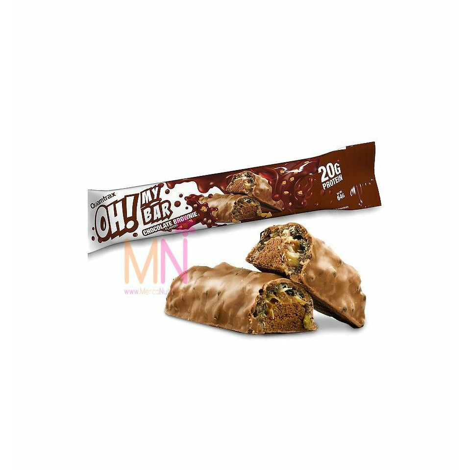Quamtrax Nutrition Oh My Bar (1 bar) Protein Snacks Cookies & Cream BEST BY 09/2022,Chocolate Brownie BEST BY 09/2022 Quamtrax Nutrition