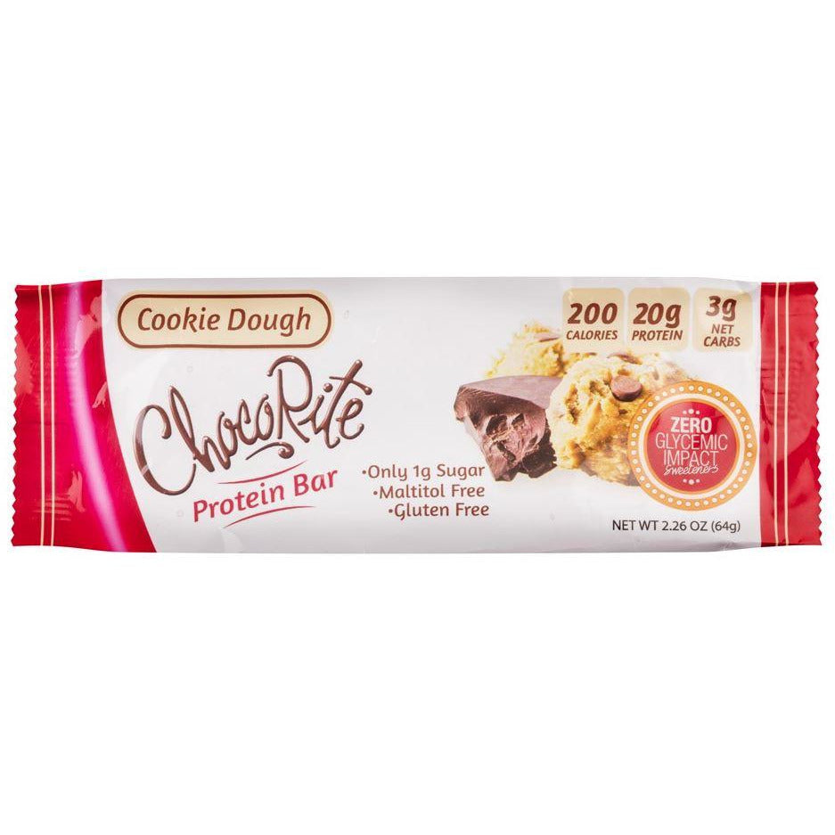 ChocoRite KETO Protein Bar (1 BAR) Protein Snacks Cookie Dough (1 BAR) ChocoRite