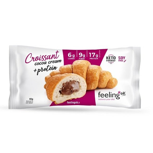 FeelingOK Keto Protein Croissant (1 croissant) Protein Snacks Croissant Start Cocoa Cream (sweet) FeelingOK