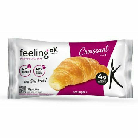 FeelingOK Keto Protein Croissant (1 croissant) Protein Snacks Croissant Start (plain sweet) FeelingOK feelingok-croissant-1-croissant