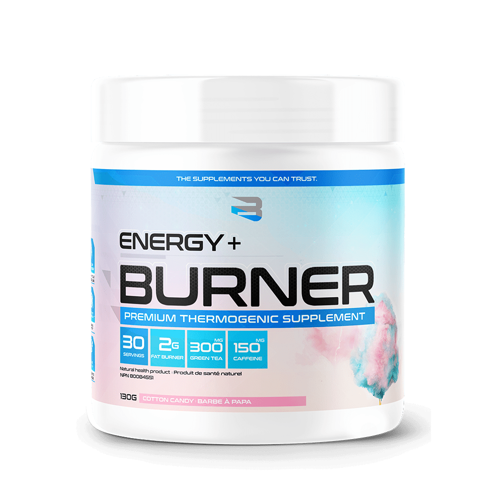 Believe Supplements Energy + Burner - Premium Thermogenic Supplement (30 servings) Fat Burners NEW Cotton Candy Believe Supplements