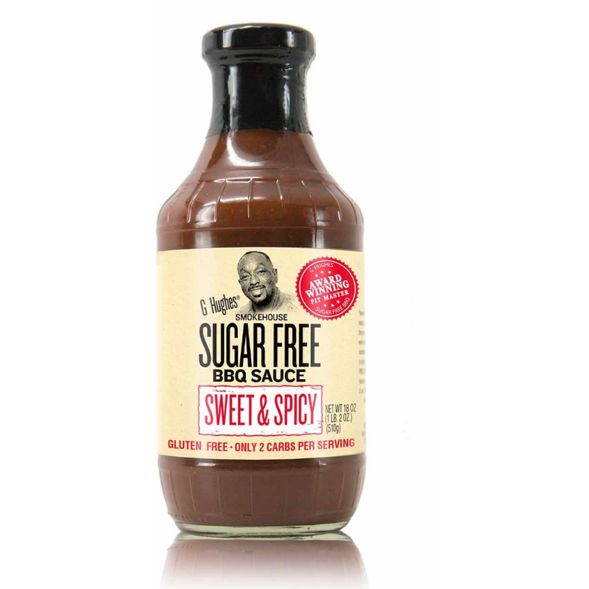 G Hughes Keto Sugar Free BBQ Sauce (18 oz bottle) Protein Snacks Sweet & Spicy G Hughes