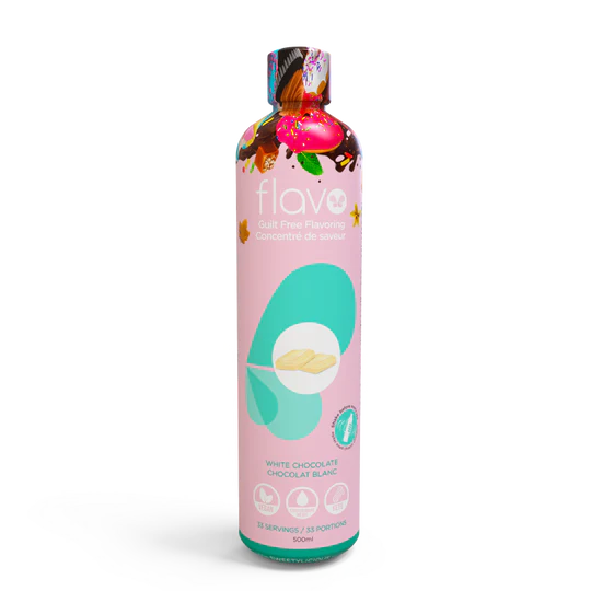 Flavolicious Zero Calorie Syrups (500ml) White Chocolate  BEST BY JUL/2023 Flavolicious