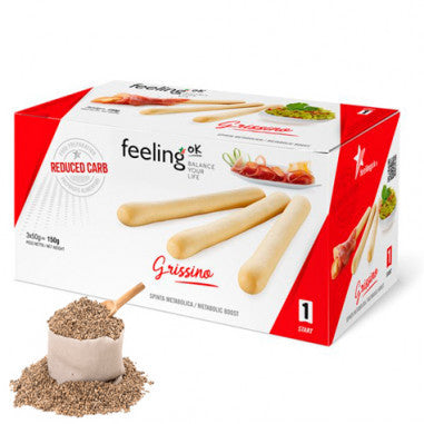 FeelingOK Grissi Keto Protein Breadsticks (1 box - 3 servings) Protein Snacks Sesame FeelingOK