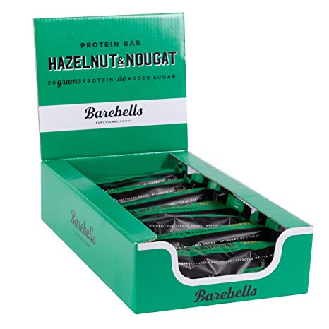Barebells Protein Bar (Box of 12) barebells-protein-bar-1-box Protein Snacks Hazelnut & Nougat Barebells