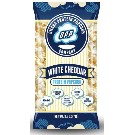 Omaha Protein Popcorn (71g) Protein Snacks White Cheddar Omaha omaha-protein-popcorn-71g