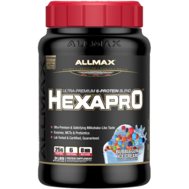 ALLMAX Hexapro (2lbs) Whey Protein Blend Bubble Gum Ice Cream Allmax Nutrition