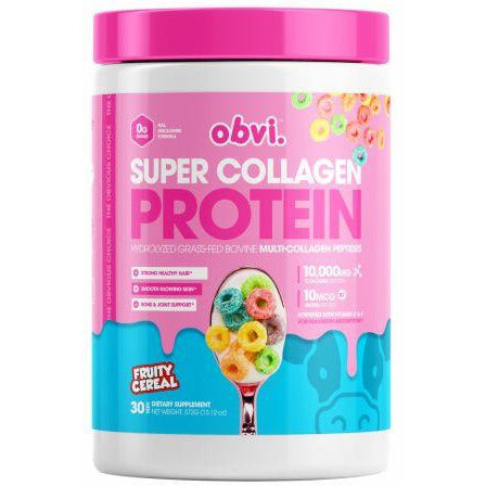 Obvi Flavoured Collagen Protein (30 servings) obvi-flavoured-collagen-protein-30-servings collagen Fruity Cereal BEST BY 03/23,Cinna Cereal,Cocoa Cereal  BEST BY 03/23,Frosted Cereal,Honey O's BEST BY 03/2022,LIMITED EDITION! Birthday Cupcakes BEST BY 06/2022,LIMITED EDITION Pumpkin Spice Latte,LIMITED EDITION! Pink Velvet,Marshmallow Cereal BEST BY 03/23,Peanut Butter Cups BEST BY 05/23 OBVI