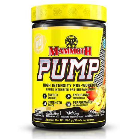 Mammoth Pump Pre-Workout 60 servings Mammoth Top Nutrition Canada