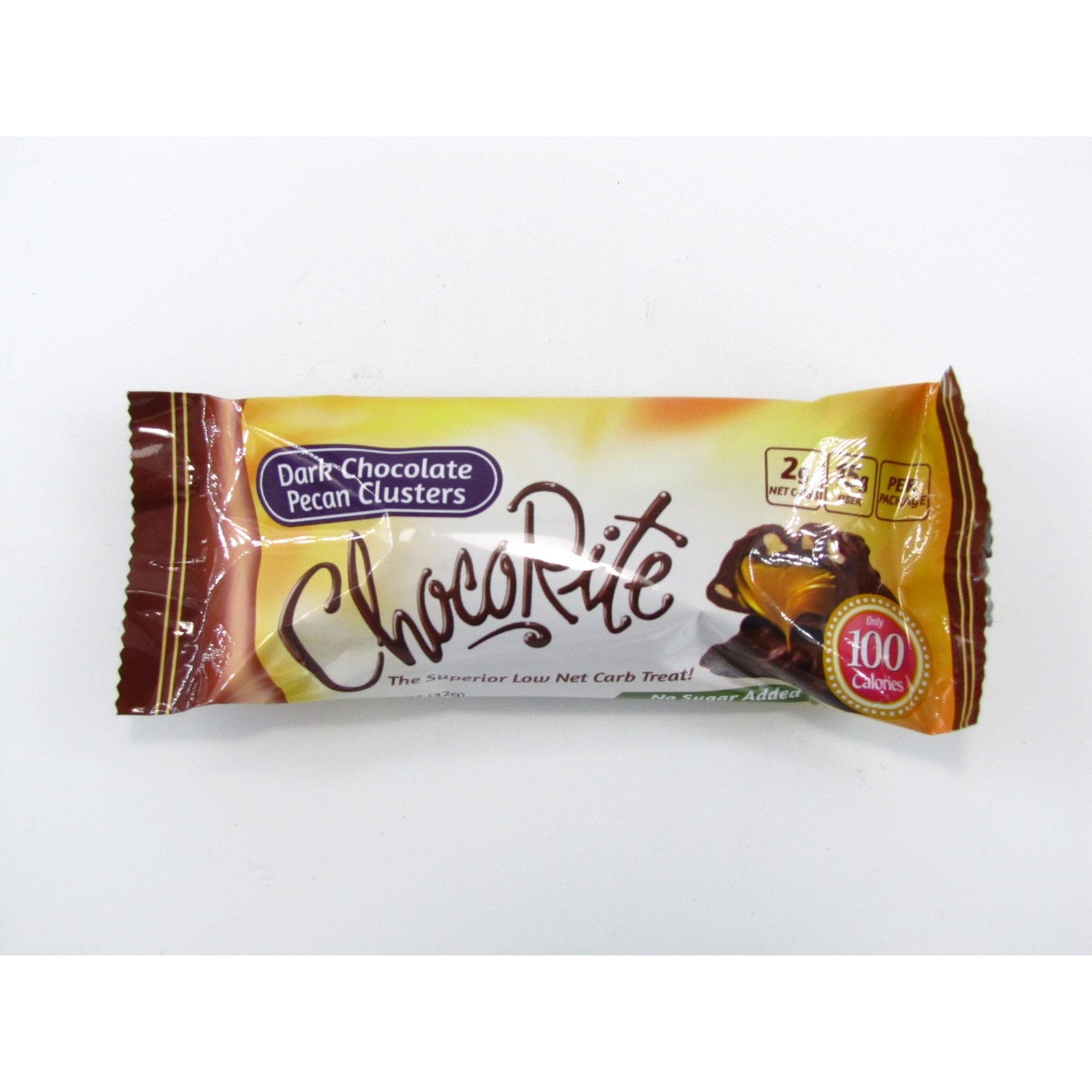 ChocoRite Low Carb KETO Candy Bars Chocolate (1 bar) Protein Snacks Dark Chocolate Pecan Clusters BEST BY 11/2021 ChocoRite