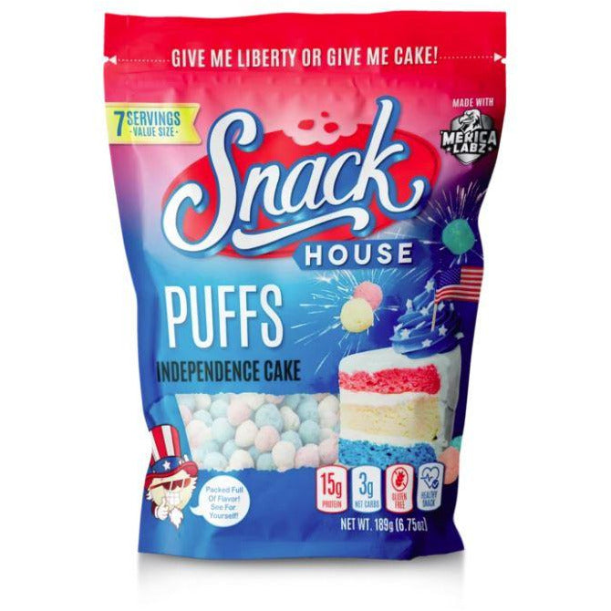Snackhouse Protein Puffs / Cereal (7 servings) Protein Snacks Independence Cake Snackhouse