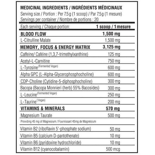 Believe Supplements Brain Fuel Nootropic (20 servings) Nootropic Sour Peach,Cyclone,Black Cherry Believe Supplements