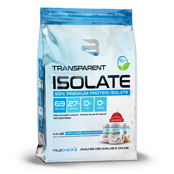 Believe Supplements Whey Protein ISOLATE + Flavor Pack 4lbs *now in a bag! Believe Supplements Top Nutrition Canada