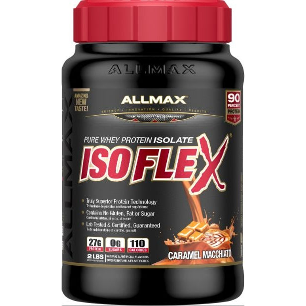 ALLMAX Isoflex (2 LBS) Whey Protein Caramel Macchiato Allmax Nutrition isoflex