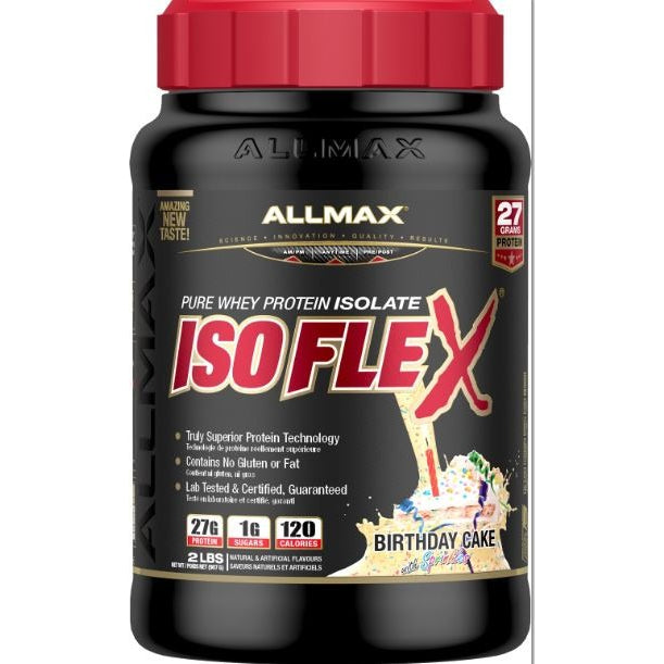 ALLMAX Isoflex (2 LBS) Whey Protein Birthday Cake Allmax Nutrition isoflex