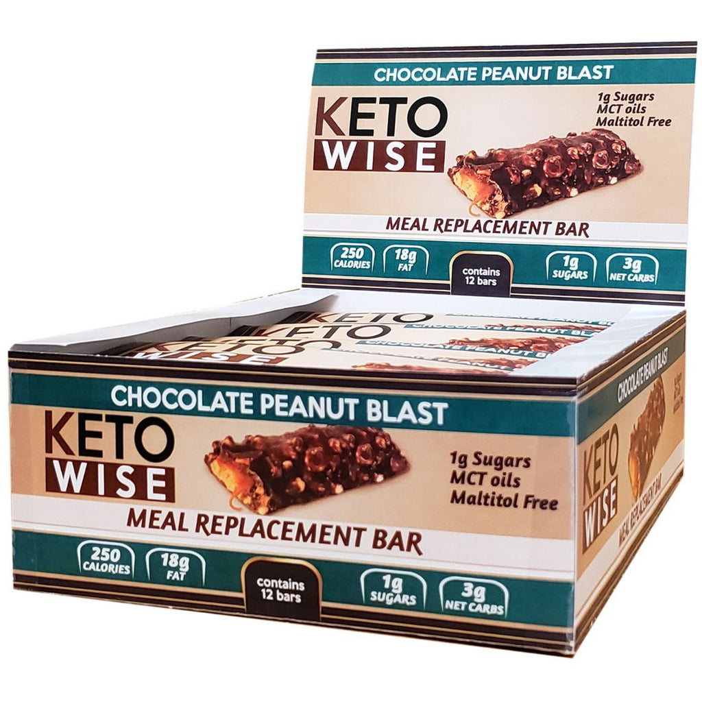 Keto Wise Meal Replacement Bar (1 bar) - Top Nutrition and Fitness Canada