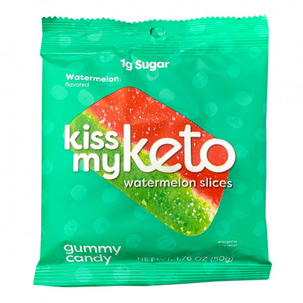 Kiss my Keto Gummies (1 bag) Protein Snacks Watermelon Slices KissMyKeto