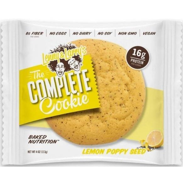 Lenny & Larry's Vegan Protein Cookie (1 cookie) lenny-larrys-protein-cookie-1-cookie Protein Snacks Lemon Poppyseed Lenny & Larry