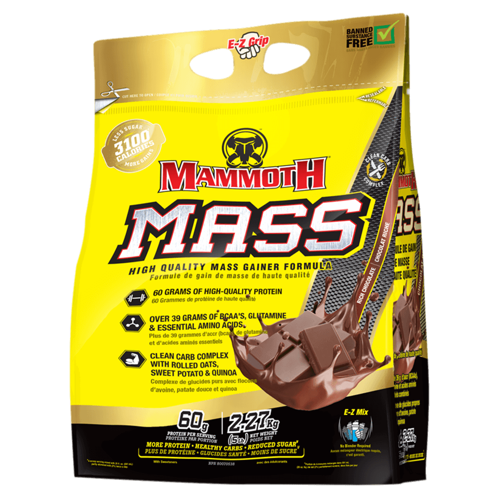 Mammoth Mass (5 lbs) mammoth-mass-6lbs Mass Gainers Rich Chocolate Mammoth