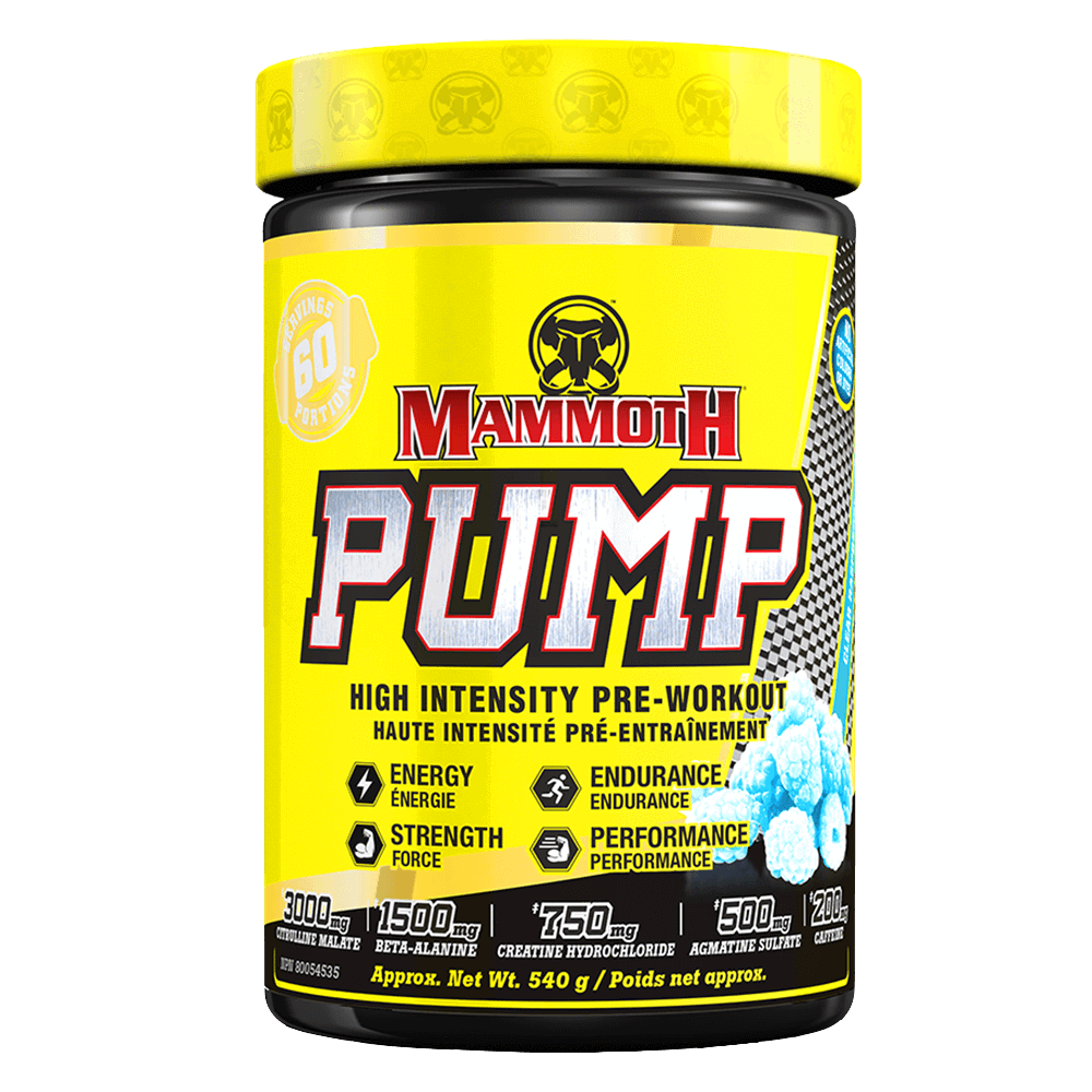 Mammoth Pump Pre-Workout (60 servings) Pre-workout Clear Raspberry Mammoth