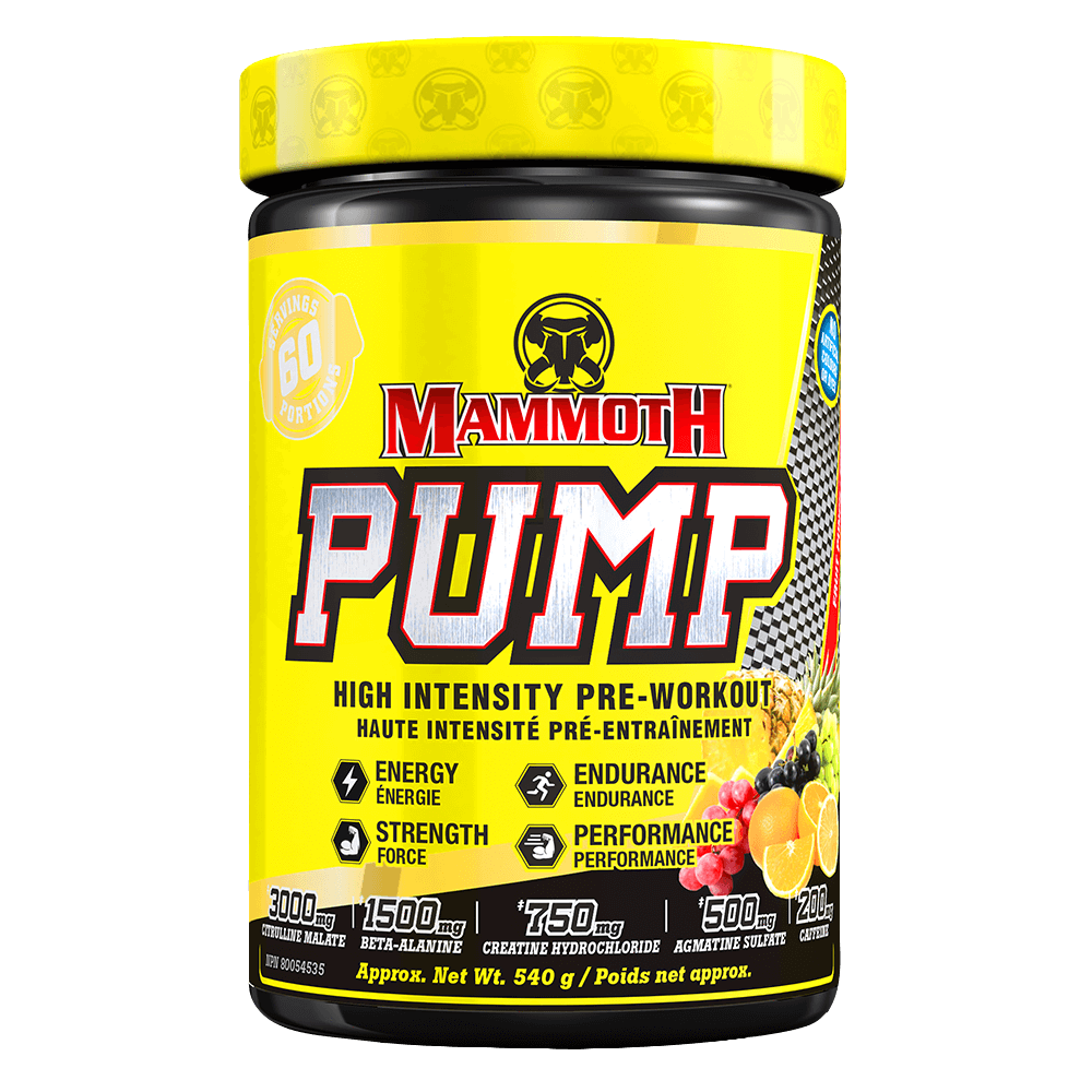 Mammoth Pump Pre-Workout (60 servings) Pre-workout Fruit Punch Mammoth