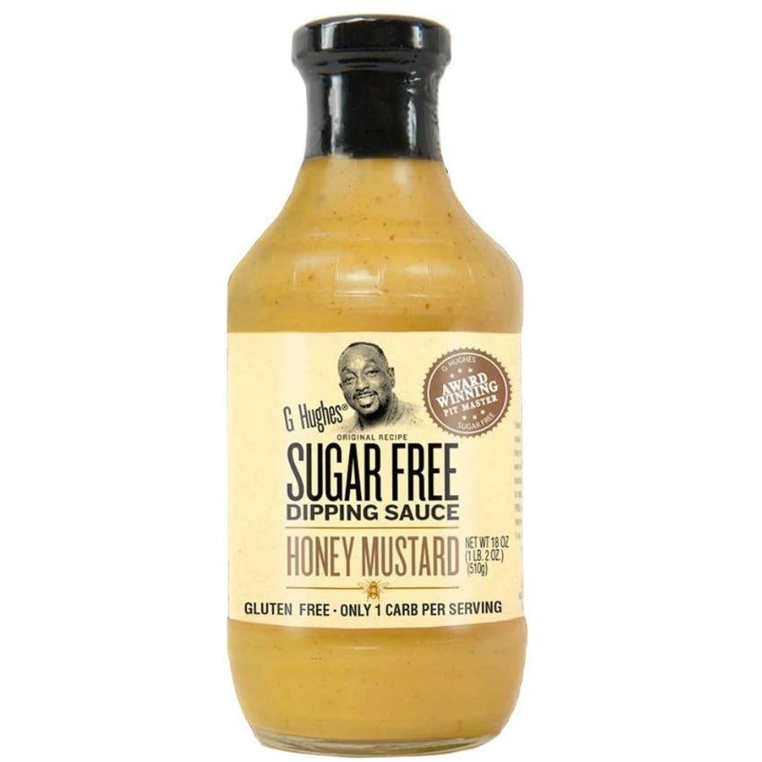 G Hughes Sugar Free Dipping Sauce (18 oz bottle) Protein Snacks Honey Mustard G Hughes