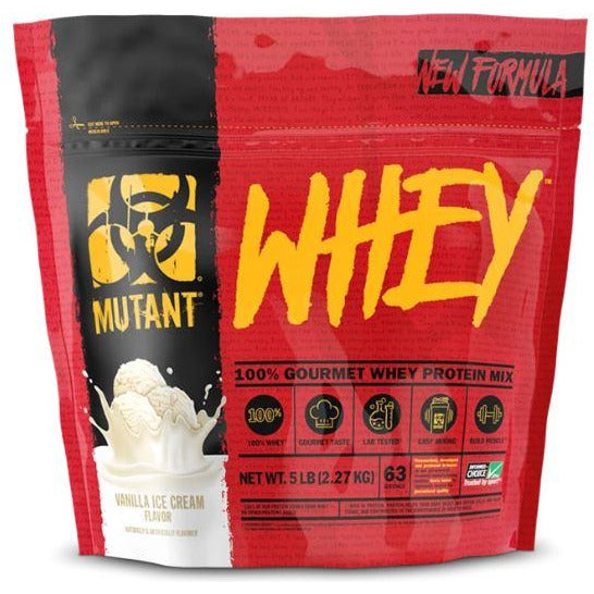 Mutant Whey (5 lbs) Whey Protein Vanilla Ice Cream Mutant